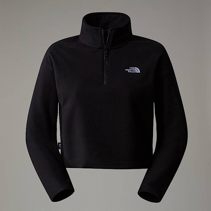 Zkrácená mikina s krátkým zipem 100 Glacier pro dámy - 1