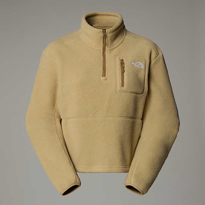 Womens Yumiori 14 Zip Fleece Jacket TNF Khaki StoneKhaki StoneUtility Brown HERO