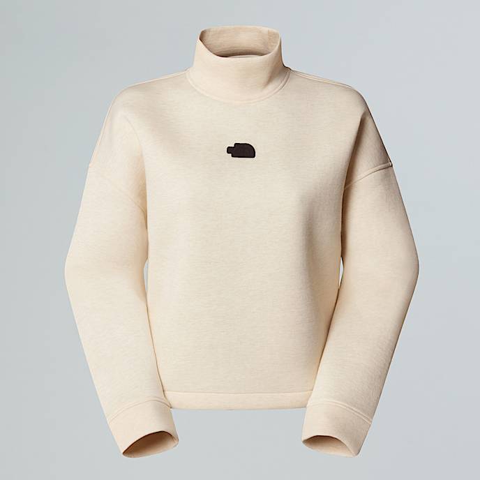 Sweatshirt mit Stehkragen fr Damen TNF White Dune Heather HERO