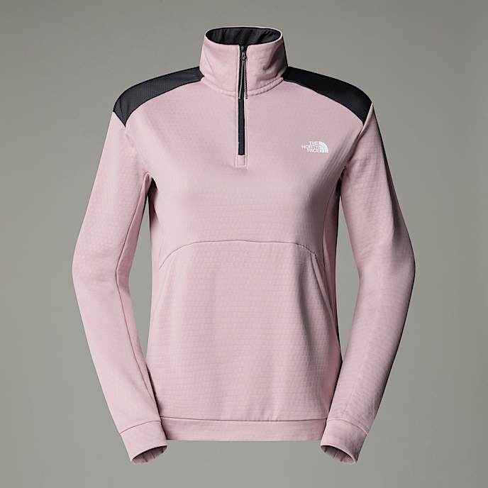 Kikash 14 Zip Sweatshirt W TNF Metal PinkAsphalt Grey HERO