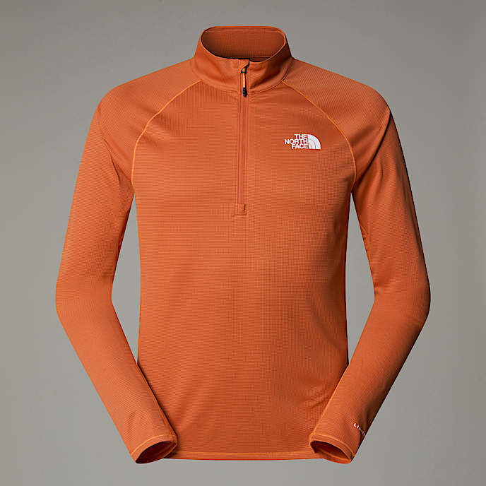 Haut manches longues  col zipp Sunriser pour homme TNF Iron Bronze HERO