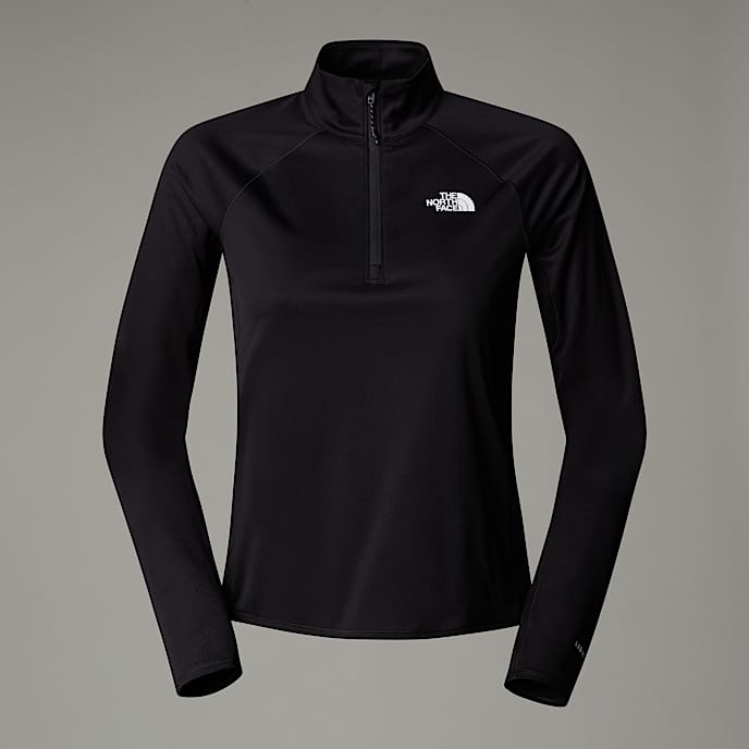 Haut manches longues col zipp Sunriser pour femme TNF TNF Black HERO