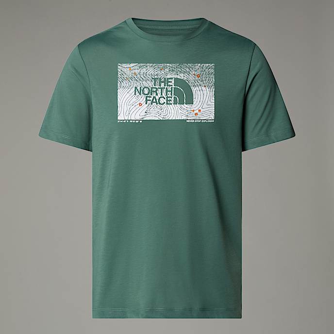 Mski Tshirt z abstrakcyjn grafik Foundation TNF Duck Green HERO
