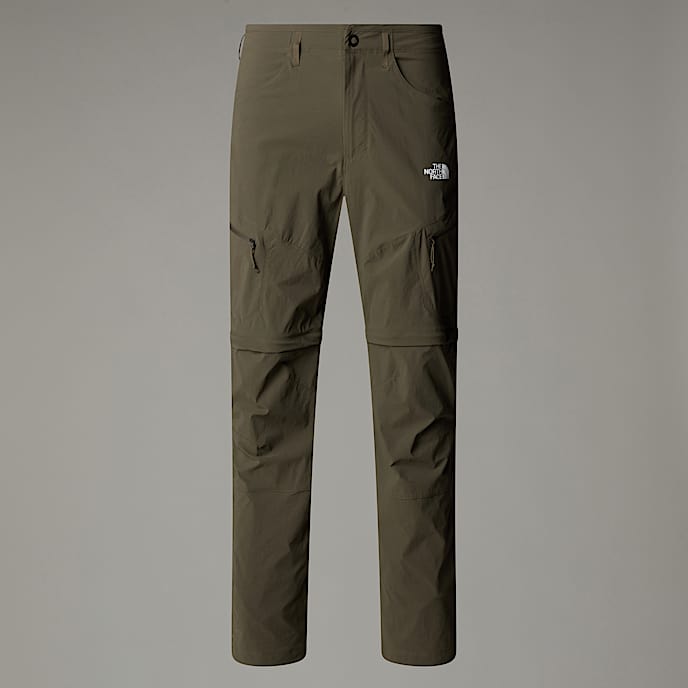 Mskie przeksztacalne spodnie o regularnym kroju Exploration TNF New Taupe Green HERO