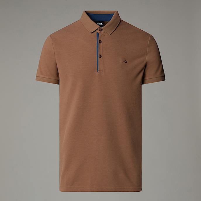 Mens Premium Slim Polo Shirt TNF Latte HERO