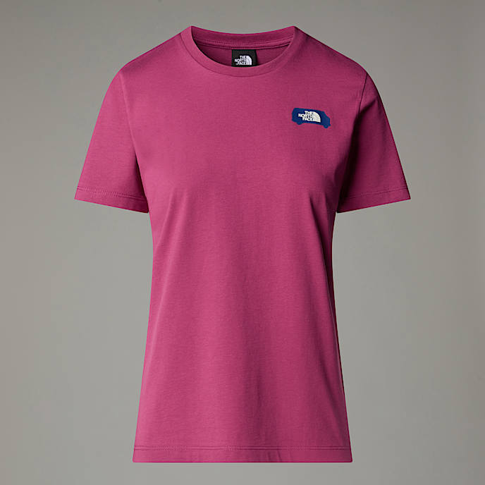 Tshirt Outdoor Graphic da donna TNF Cyber Berry HERO