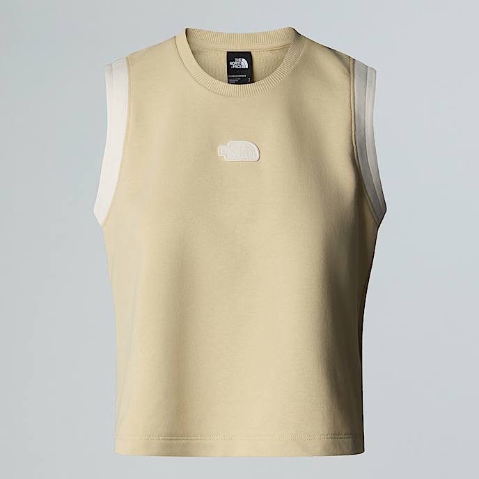 Terry Relaxed Cropped Tank Top W TNF Gravel HERO
