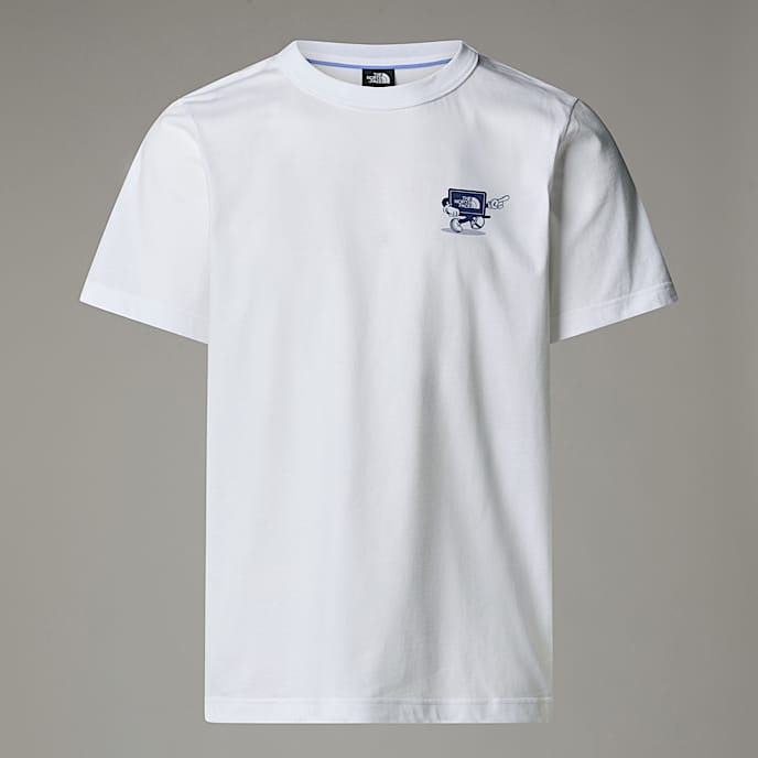 Tshirt descontrada com logtipo de cartoon TNF TNF White HERO