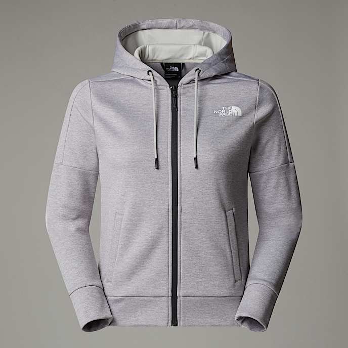 Reaxion Fleece FullZip Hoodie W TNF TNF Light Grey Heather HERO