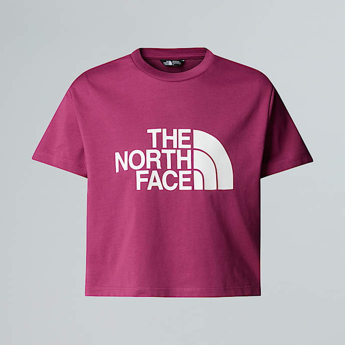 Girls Easy Cropped TShirt TNF Cyber Berry HERO