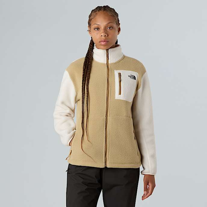 Giacca in pile Yumiori con cerniera integrale da donna TNF Khaki StoneWhite DuneUtility Brown HERO
