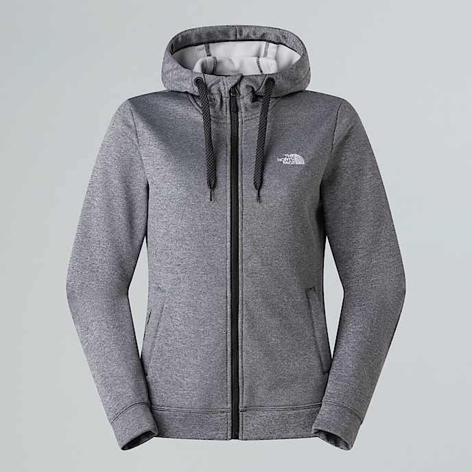 Pile Wenhaver con cappuccio da donna TNF TNF Black Light Heather HERO