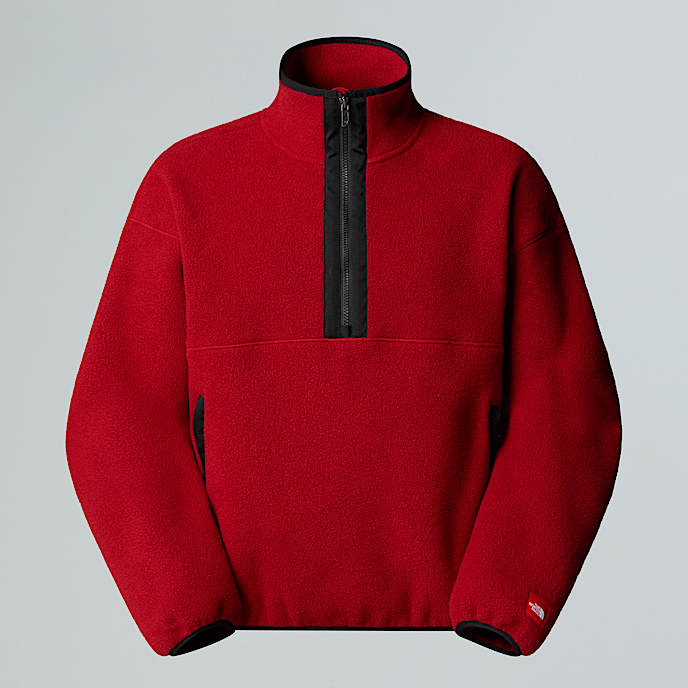 Pile Red Box con mezza cerniera unisex TNF Cardinal Red HERO