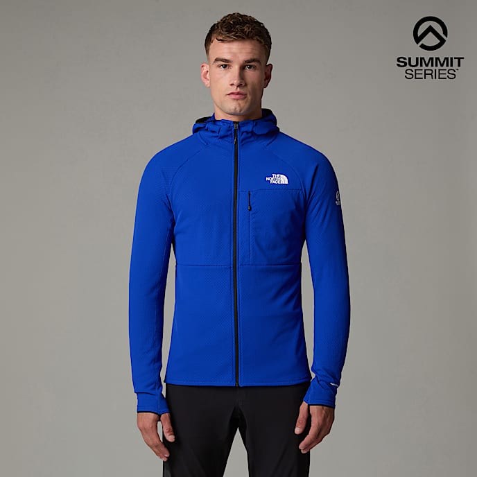 Mens Summit Series FUTUREFLEECE Hooded Jacket TNF TNF BlueNPF HERO