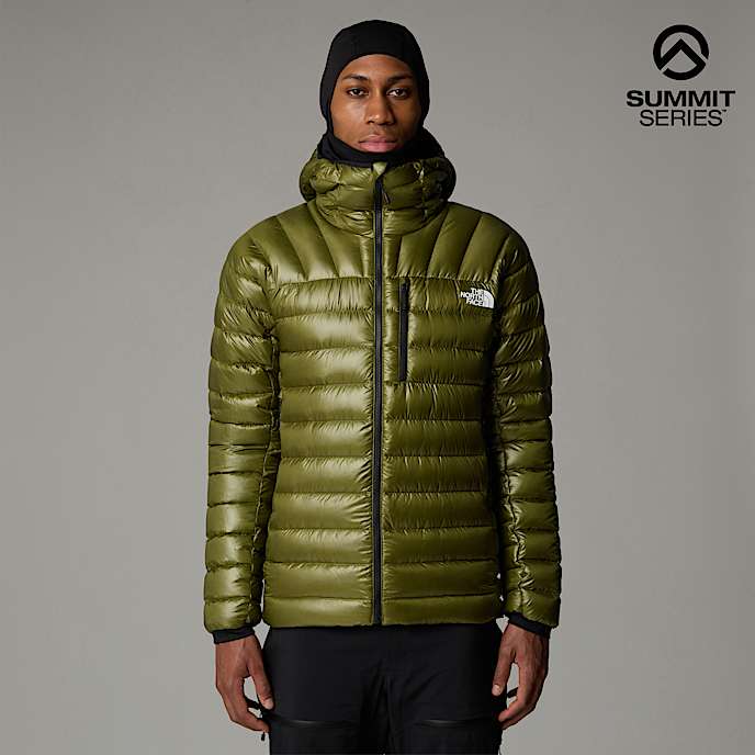 Giacca in piumino con cappuccio Summit Breithorn da uomo TNF Forest Olive HERO