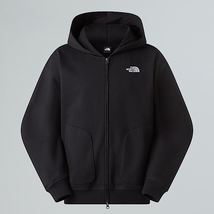 Oversized FullZip Hoodie Unisex TNF TNF Black HERO