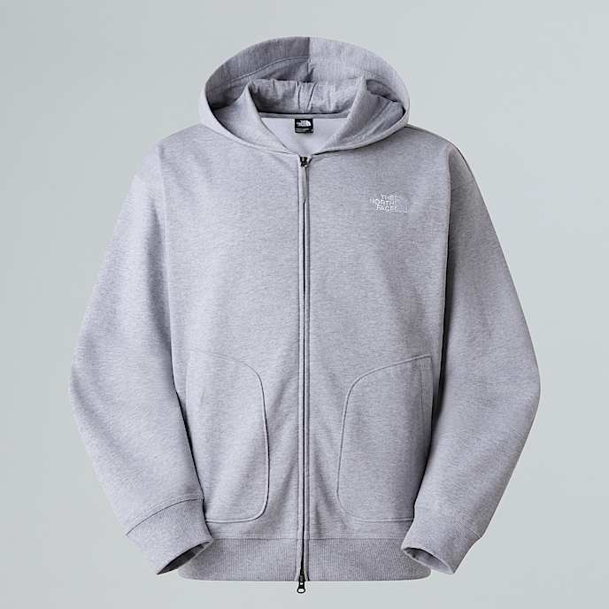 Oversized FullZip Hoodie Unisex TNF TNF Light Grey Heather HERO