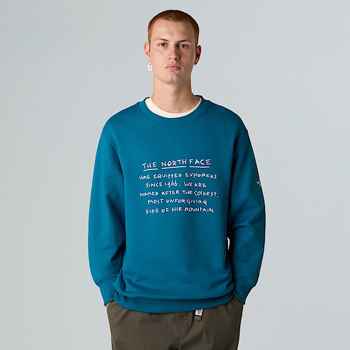 TNF Origin Relaxed Sweatshirt M TNF Mineral InkWhite Dune HERO
