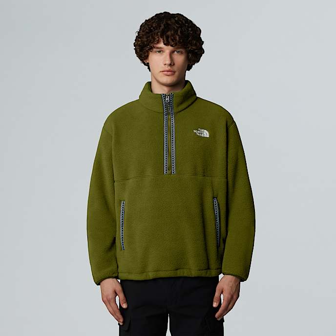 TNF Fleeski 14 Zip Pullover Fleece M TNF Woodland Green HERO