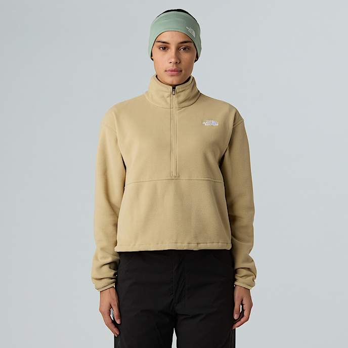 Glacier 12 Zip Short Fleece W TNF Khaki Stone HERO