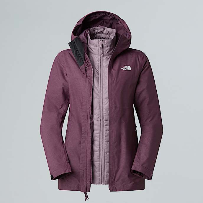Hikesteller Triclimate 3In1 Jacket W TNF Midnight Mauve White HeatherPurple Chalk HERO