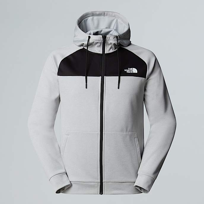 Reaxion-fleecehoodie met volledige rits voor heren - 1