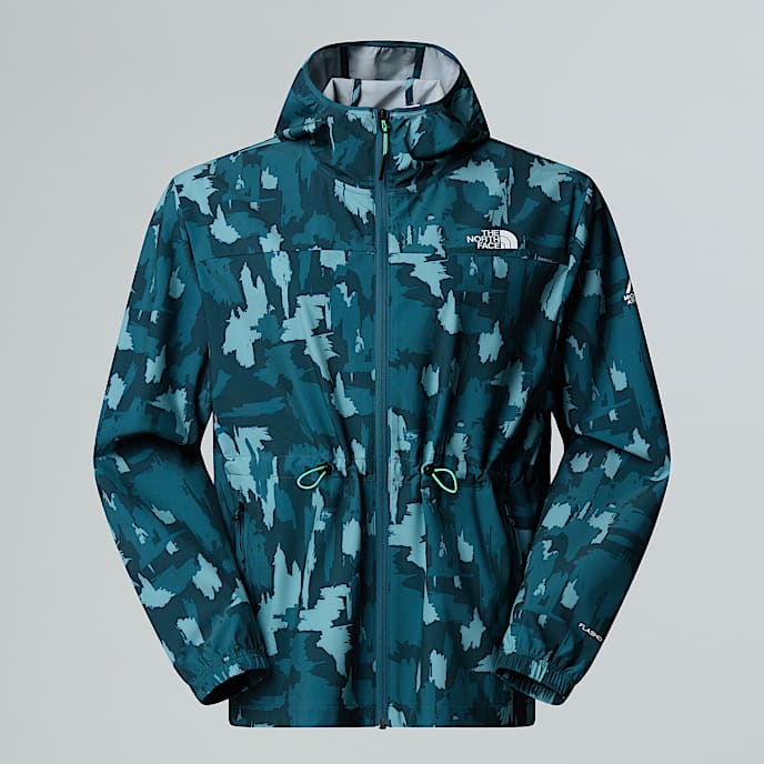 Mountain Athletics Printed Hooded Wind Jacket W TNF Deep Cypress Painted Mountains Print HERO