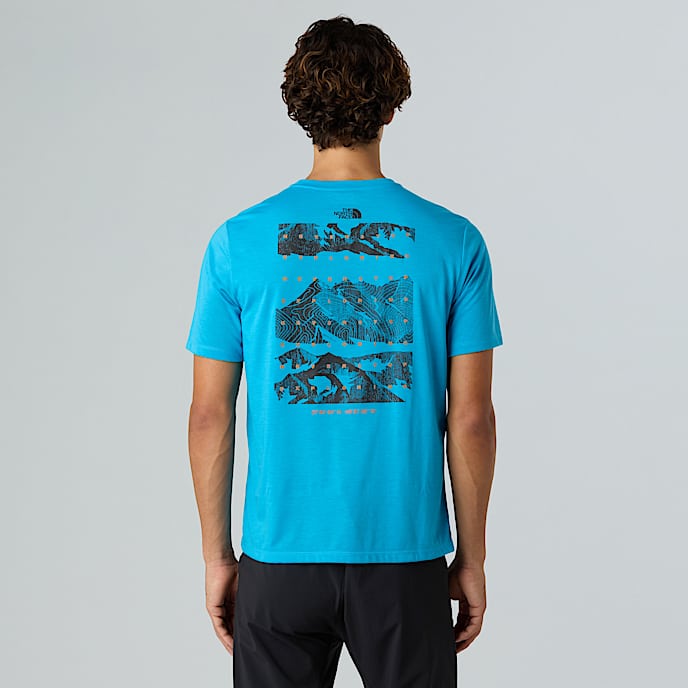 Foundation Mountains Faces TShirt M TNF Meridian Blue HERO