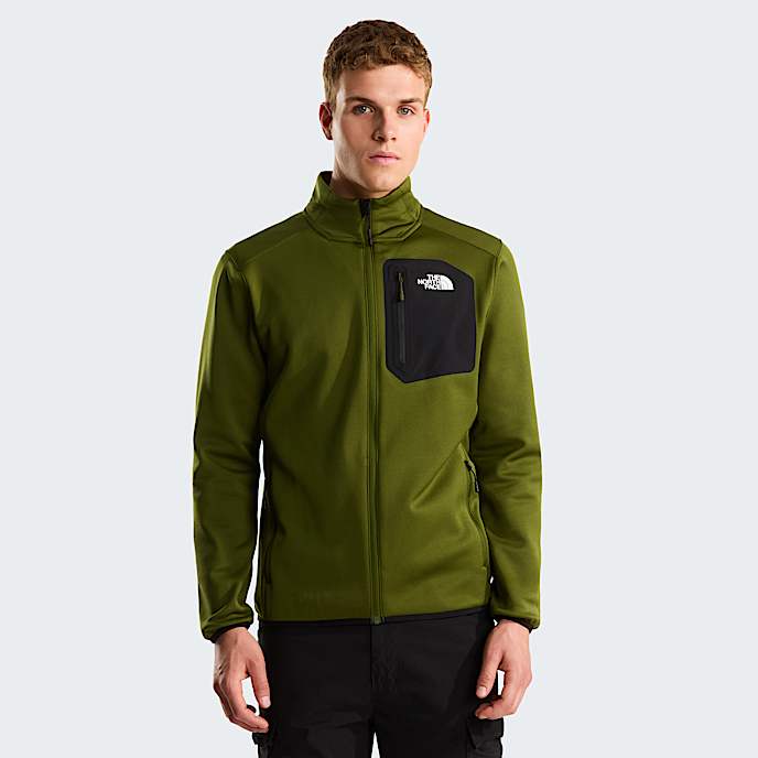 Crest Fleece mit durchgehendem RV fr Herren TNF Woodland GreenTNF Black HERO
