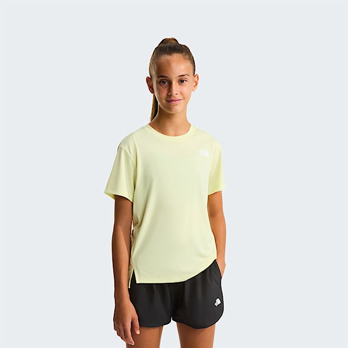 Girls Flex TShirt TNF Lemon Mist HERO