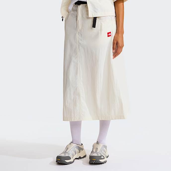 Gonna in nylon con cintura Red Box da donna TNF White Dune HERO