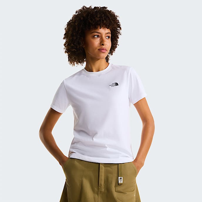 Tshirt slim Evolution Simple Dome para mulher TNF TNF White HERO