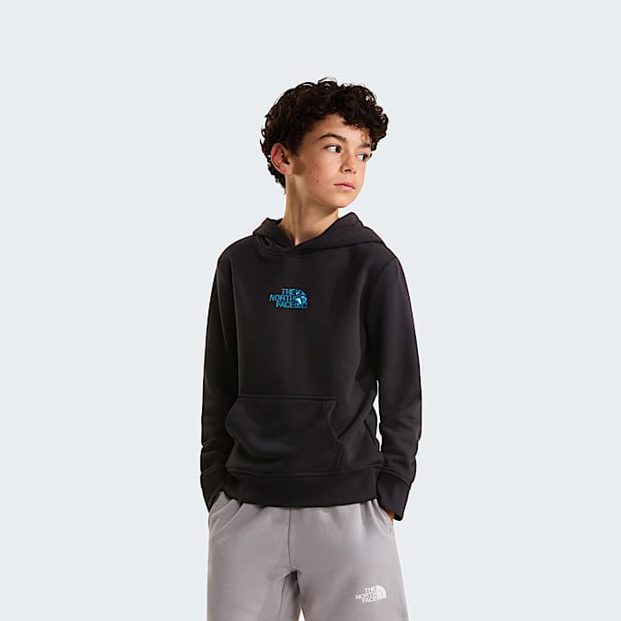 Liquid Logo normal geschnittener Kapuzenpulli fr Jungen TNF TNF Black HERO