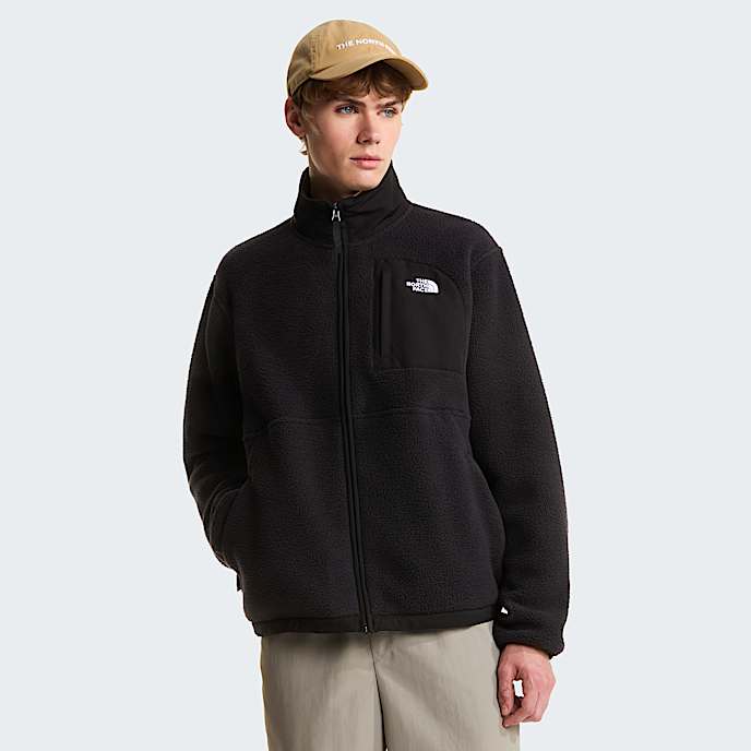 Mens Yumiori OffPeak FullZip Fleece Jacket TNF TNF Black HERO