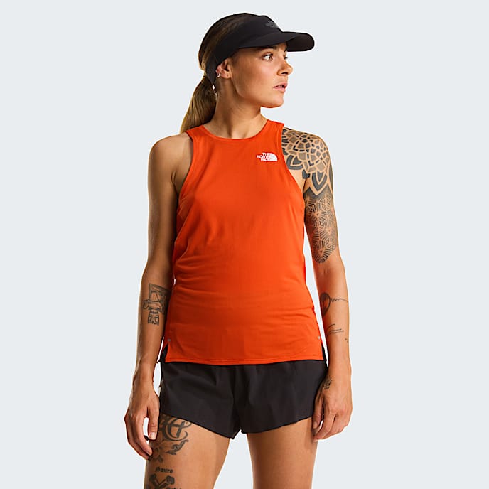 Summit High Trail Run Tank Top fr Damen TNF Lava Red HERO