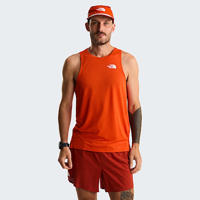 Summit High Trail Run Tank Top fr Herren TNF Lava Red HERO