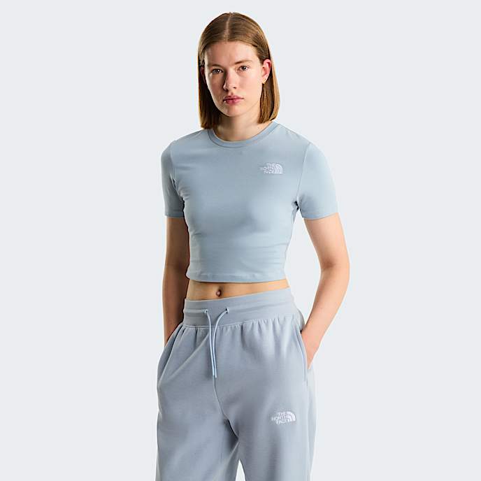 Cropped TShirt W TNF Frost Grey HERO