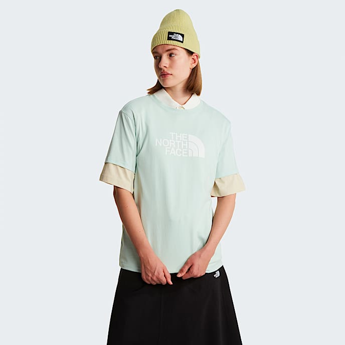Evolution Half Dome Relaxed TShirt W TNF Opal Frost HERO
