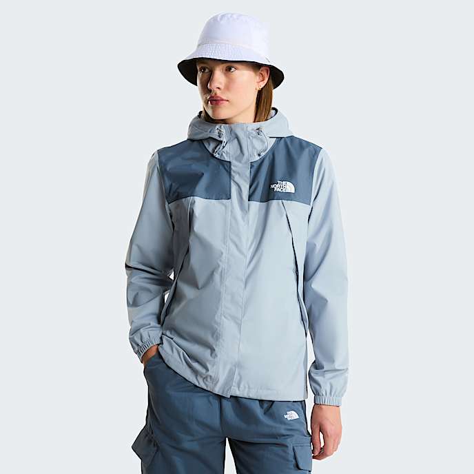 Antora Rain Jacket W TNF Frost GreyGranite Grey HERO