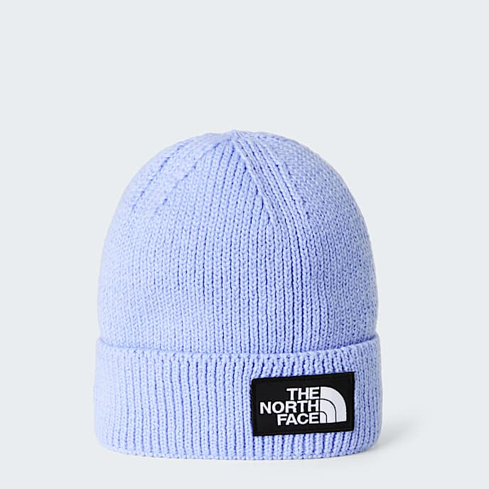 TNF Logo Boxbeanie met boord TNF Twilight Blue HERO