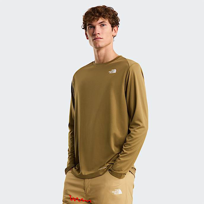 Mens Shadow LongSleeve TShirt TNF Cedar HERO