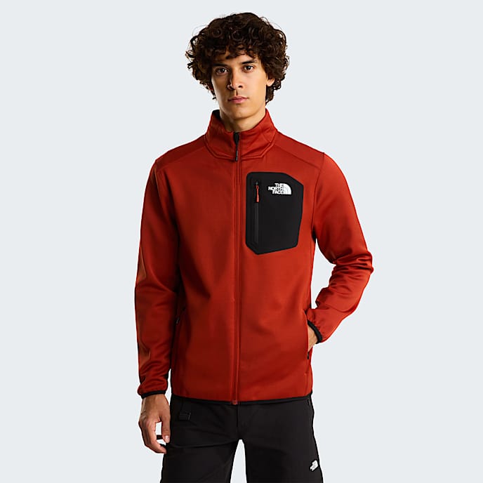 Crest FullZip Fleece M TNF Iron ClayTNF Black HERO