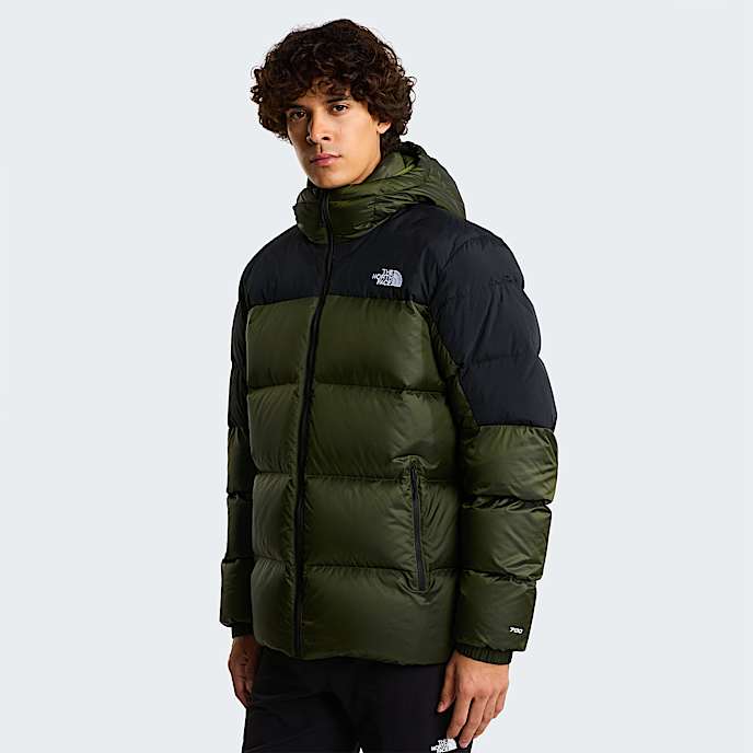 Diablo 20donsjas met capuchon voor heren TNF Woodland Green Black HeatherTNF Black HERO