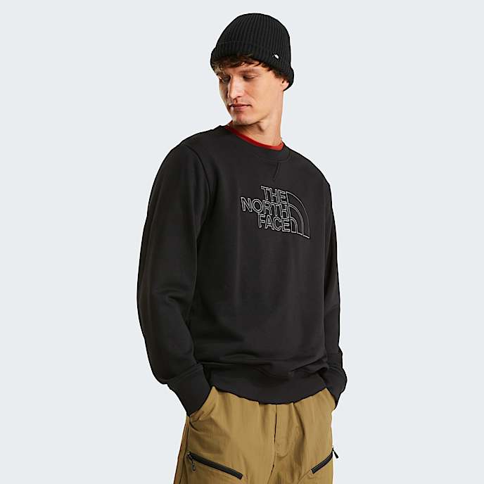 Drew Peak Light Sweatshirt fr Herren TNF TNF BlackAnthracite Grey HERO