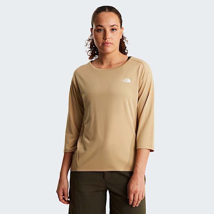 Triko s 34 rukvy Tanken pro dmy TNF Khaki Stone HERO