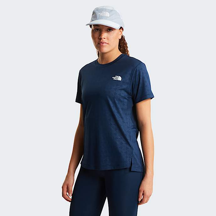 Flex Geo Embossed Regular TShirt W TNF Summit Navy HERO