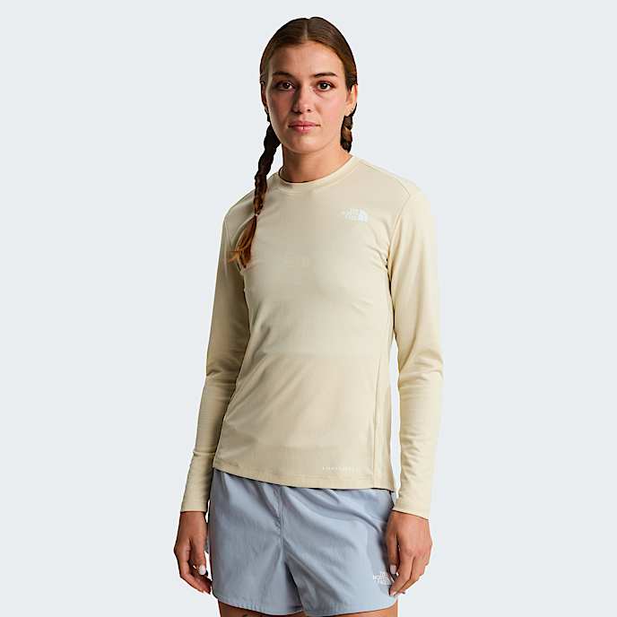 Womens Shadow LongSleeve TShirt TNF Desert Stone HERO
