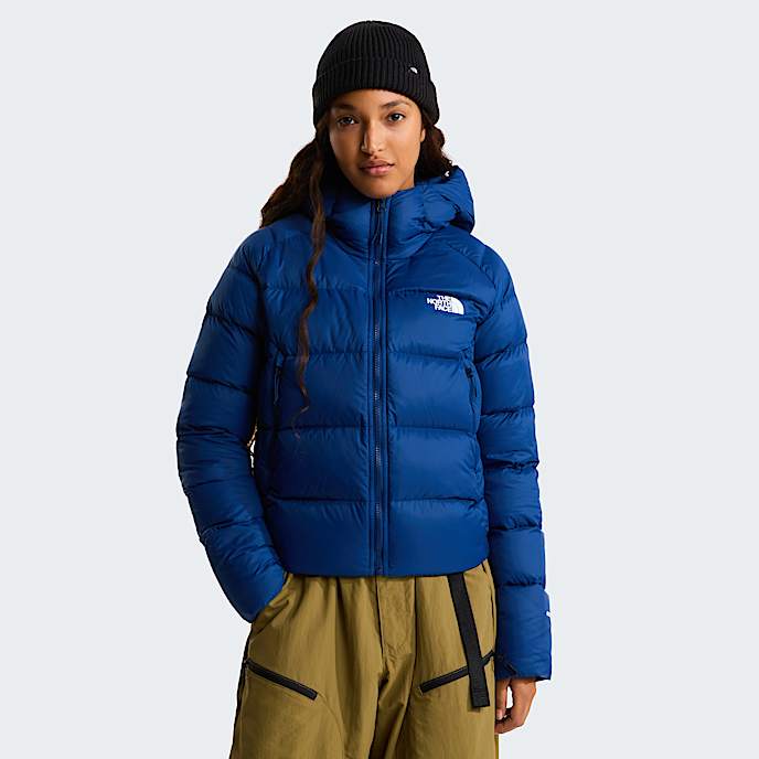 Hyalite Down Hooded Jacket W TNF Estate Blue HERO