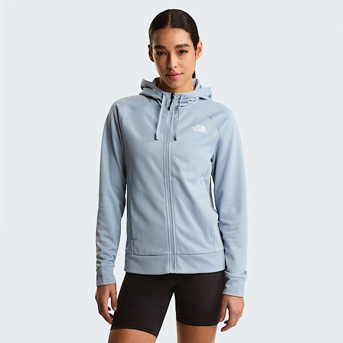 Sweat  capuche zipp Reaxion 20 pour femme TNF Frost Grey Dark Heather HERO