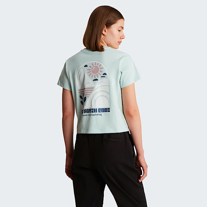 Womens Sun Regular Graphic TShirt TNF Opal Frost HERO